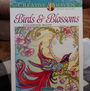 Creative Haven "Birds & Blossoms" Color Book